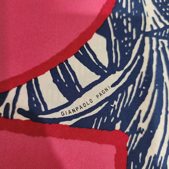 NWOT Rare 2024 Pink Saut Hermès Cavalier en Formes Silk Scarf 90 - Picture 12 of 15